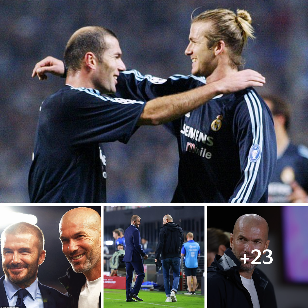 David Beckham reunites with Zinedine Zidane, his ex-Real Madrid teammate, at Inter Miami’s US Open Cup final – while NBA star James Harden cheers his Houston Dynamo team to victory ‎