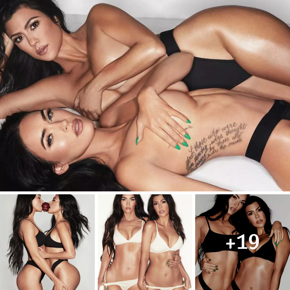 Megan Fox and Kourtney Kardashian Team up for Steamy SKIMS Shoot