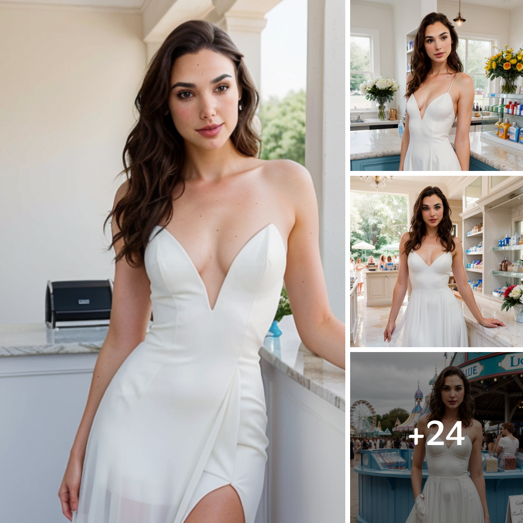 Gal Gadot Radiates Bridal Beauty: A Stunning Vision in White That Captivates All Eyes