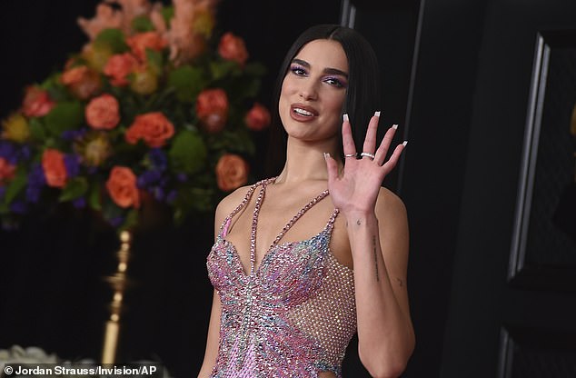 Big night: Dua is nominated in six categories and is also set to join the line-up of performers