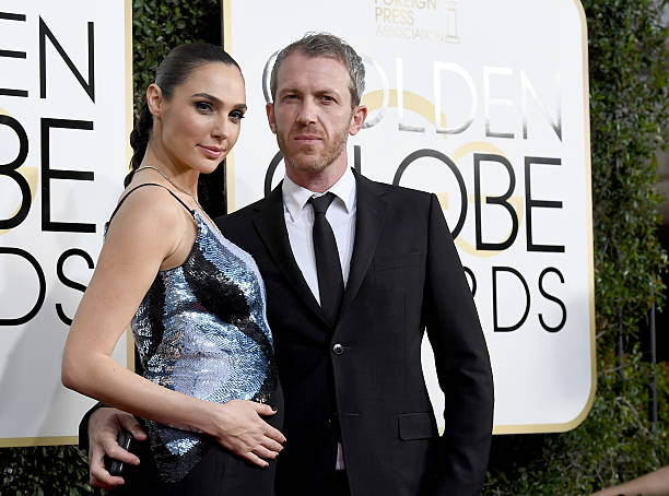 74th ANNUAL GOLDEN GLOBE AWARDS -- Pictured: Actress Gal Gadot and Yaron Versano arrive to the 74th Annual Golden Globe Awards held at the Beverly...