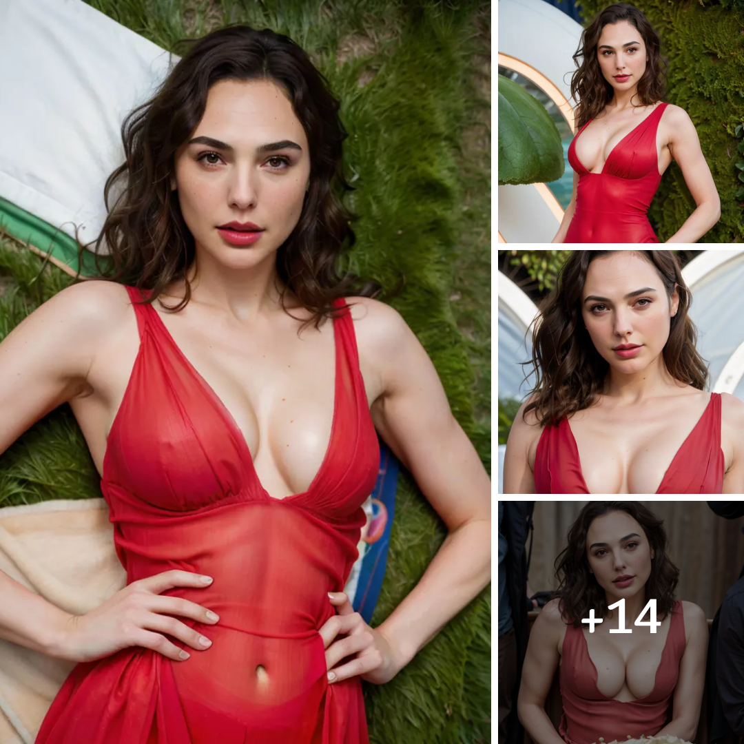 Radiant as ever, Gal Gadot steals the spotlight in a dazzling red gown at the 2017 GQ Men of The Year Party.