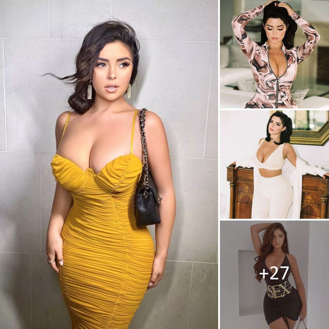 Demi Rose has a vibrant and positive aura in an exquisite yellow cocktail dress. ‎