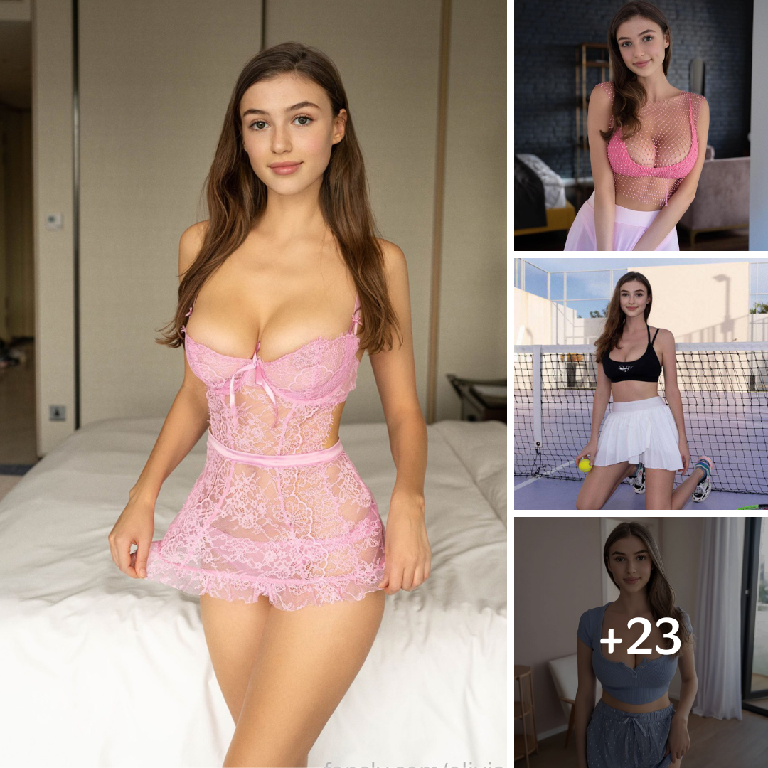 Olivia Casta exuding pure radiance in her latest photo set, showcasing her exquisite figure and infectious smile like an angel.