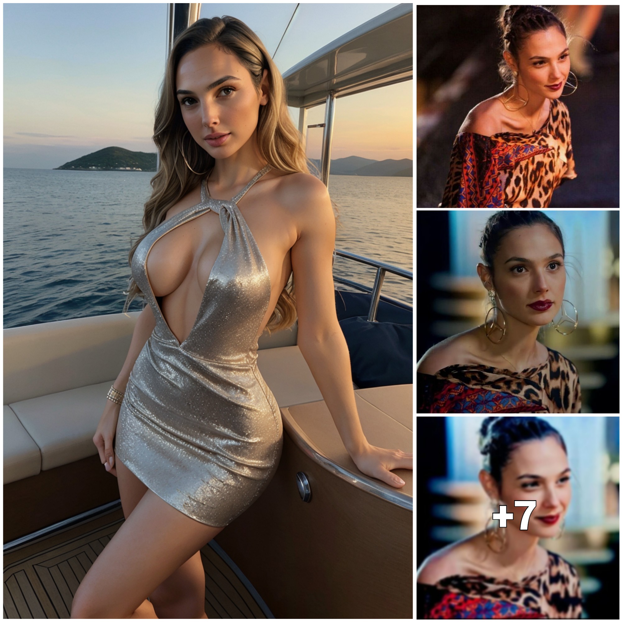 Gal Gadot Channels Power and Class in a Leopard Print Dress, Transitioning from Wonder Woman ‎