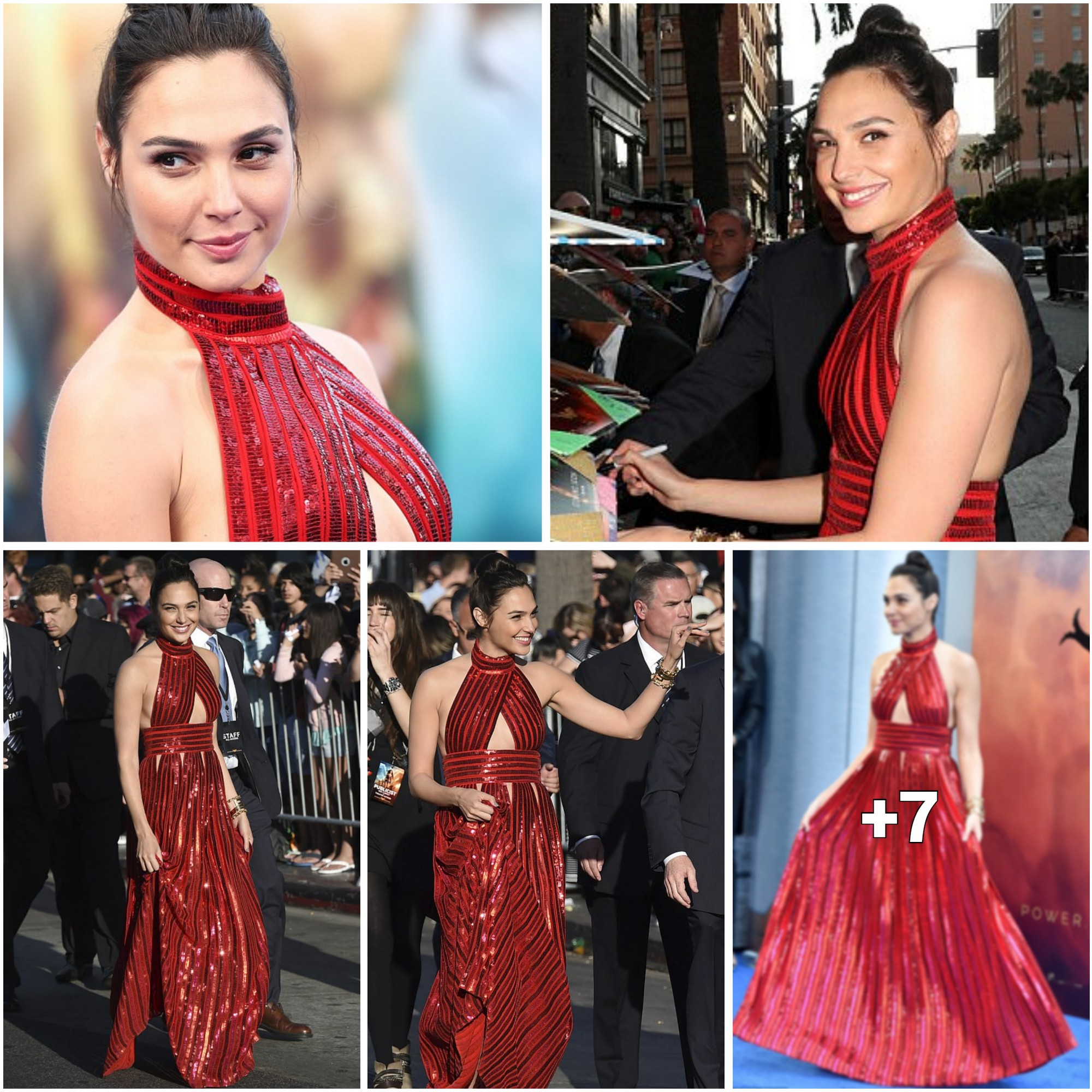 Unveiling the Wonderful Gal Gadot: A Dazzling Red Sequined Givenchy Gown Steals the Show at LA Premiere ‎